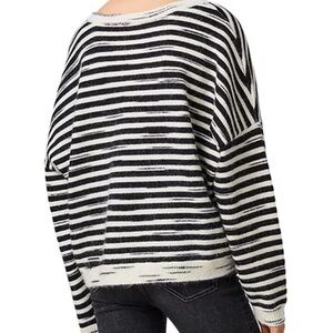 ALLSAINTS Brett’s Jumper Striped Black and White Women's Sweater